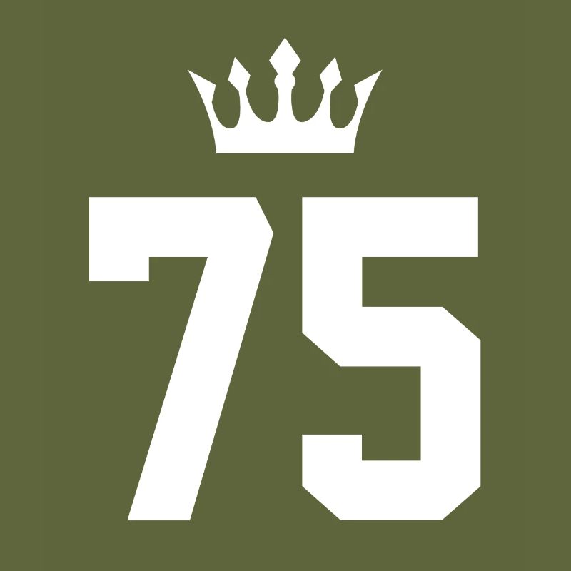 75 Number crown