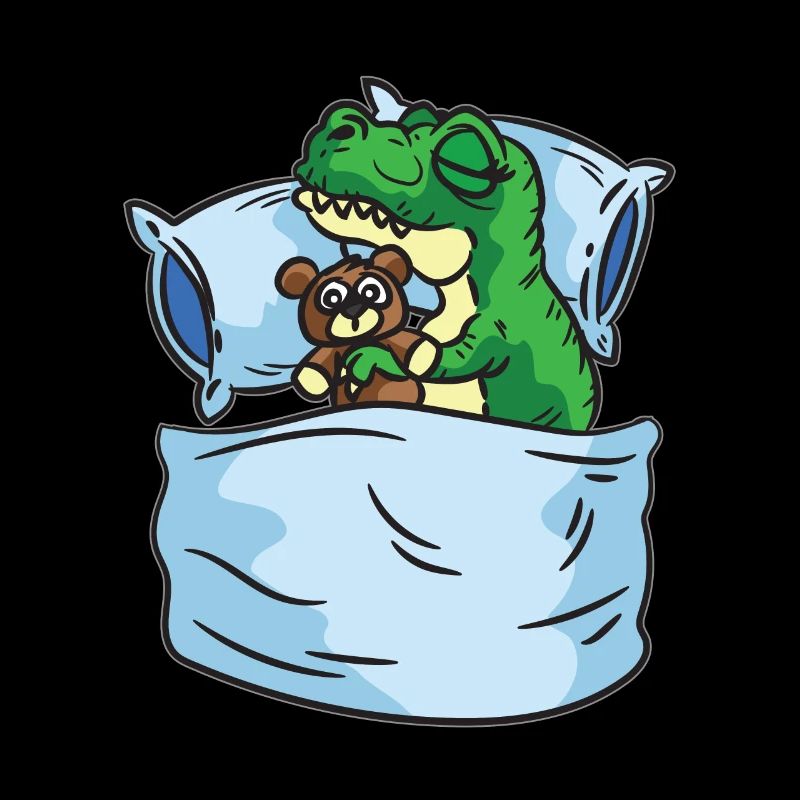 Sleeping T-Rex Stuffed Animal Sleepshirt