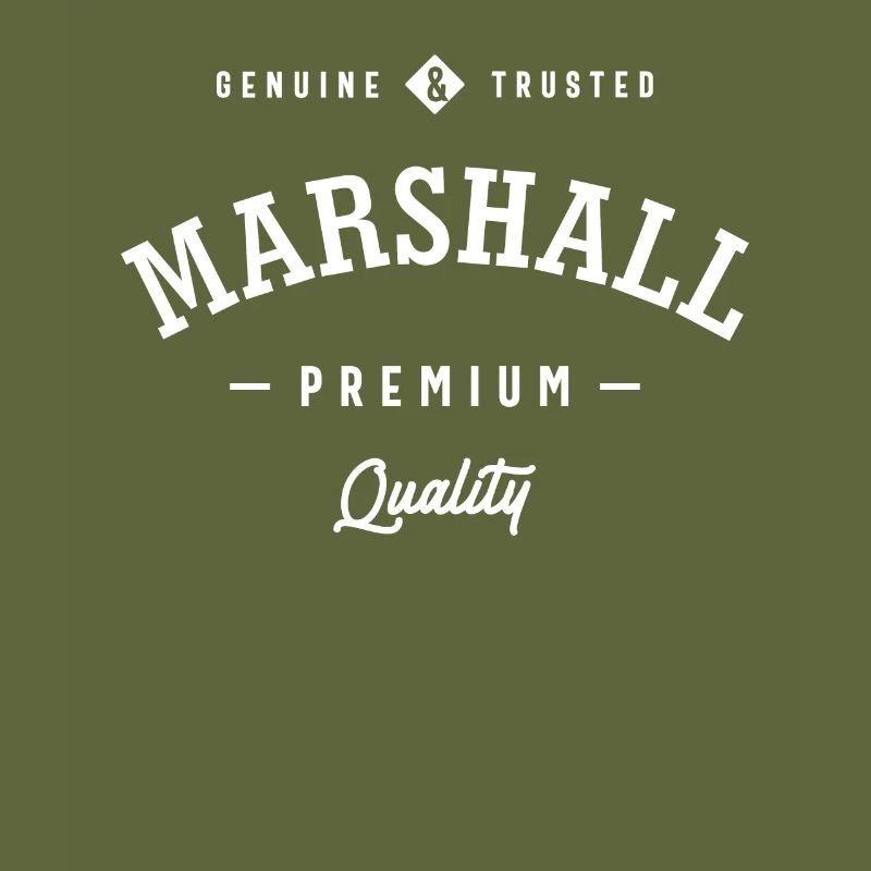 Mens Marshall Original Funny Personalized Name