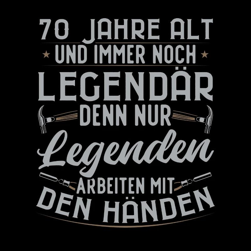 legendärer 70-jähriger 70. Handwerker Geburtstag