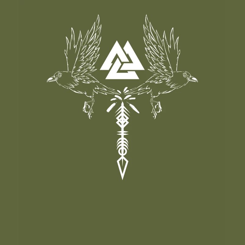 Runes vikings et corbeaux d’Odin