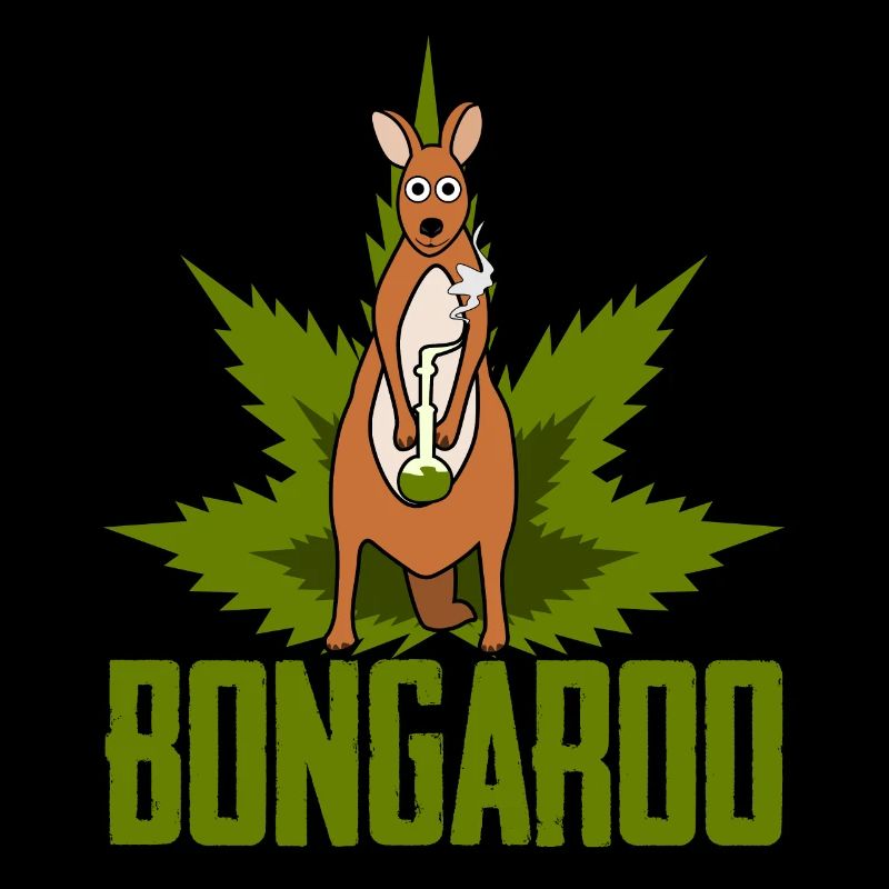 Kangaroo with hemp hookah Kangaroos