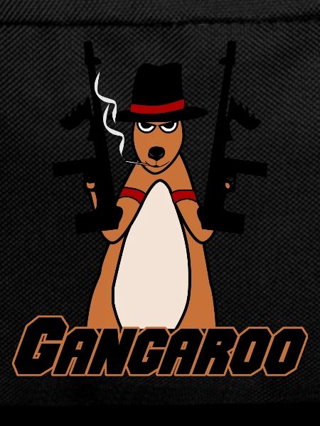 Känguru mit Waffen Kängurus