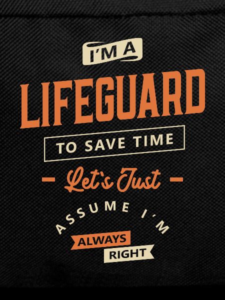 Lifeguard Funny Job Title Profession