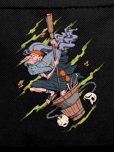 Drawing of Baba Jaga