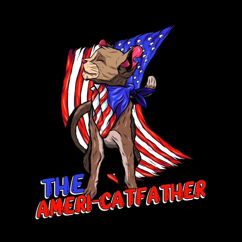 Ameri-catfather 4. Juli Unabhängigkeitstag