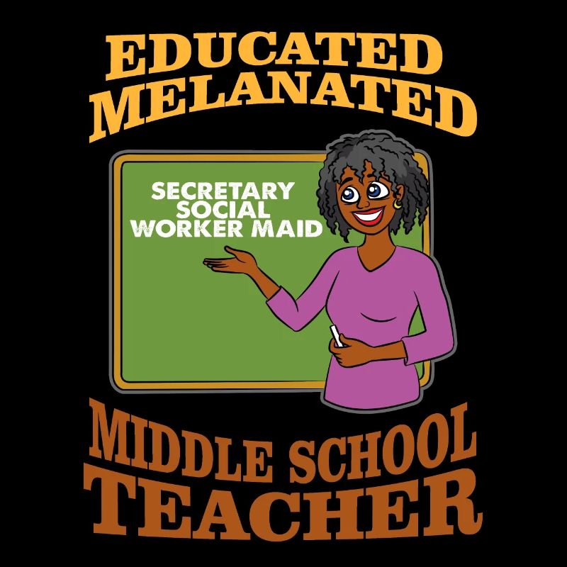 Ausgebildeter Lehrer der melanierten Mittelschule