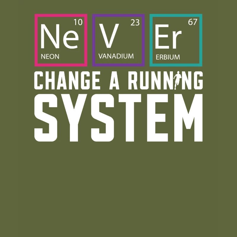 Ne changez jamais un marathon de coureur de système de course