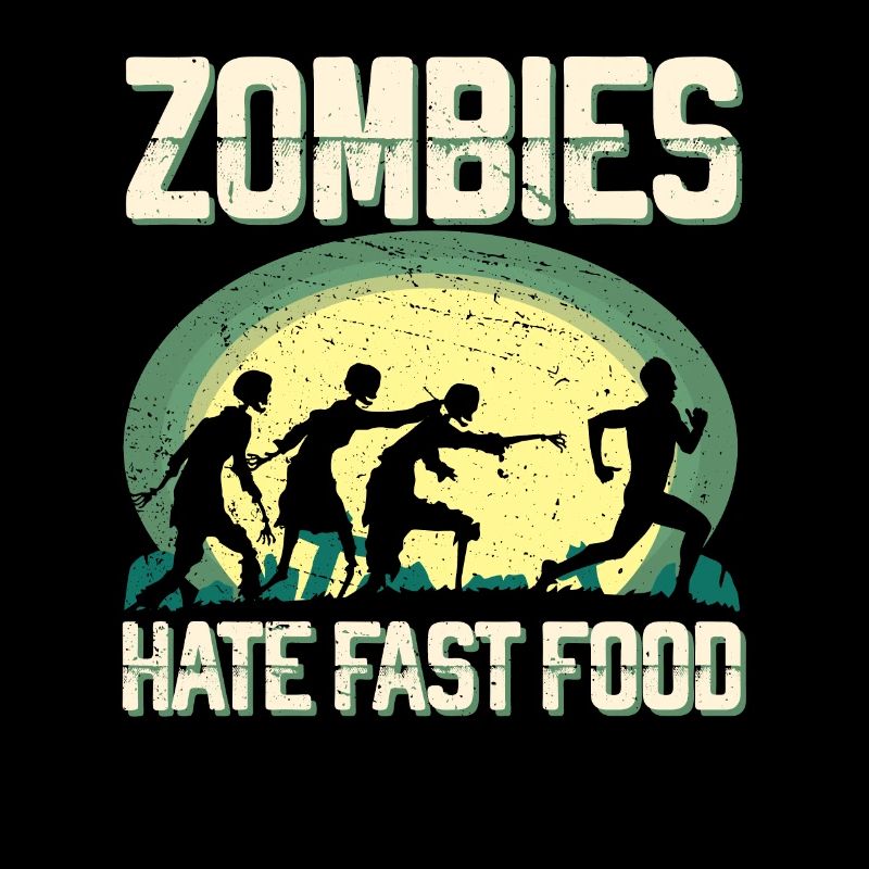 Zombie Hate Fast Food Runner Marathon Vêtements