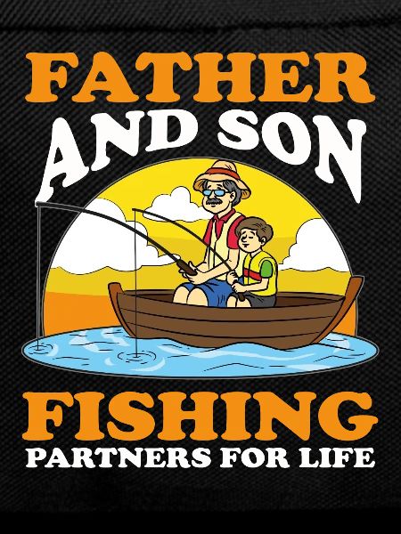 Father And Son Fishing