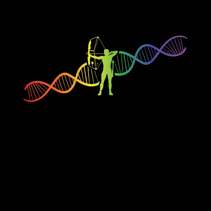 DNA Helix Regenbogen Genetik Bogenschießen Bunt