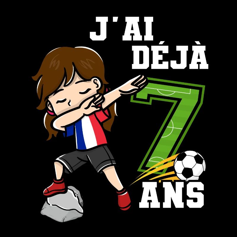 Fußballmädchen Es Ist Mein 7e Geburtstag