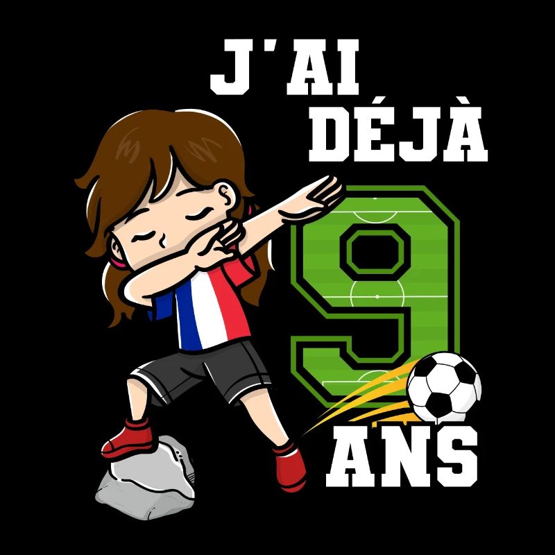 Fußball Mädchen Ich bin schon 9e Geburtstag