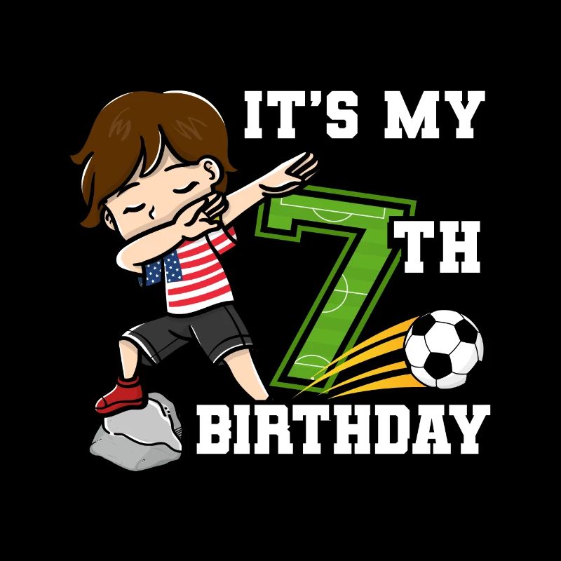Fußballer Junge Ich bin schon 7th Geburtstag
