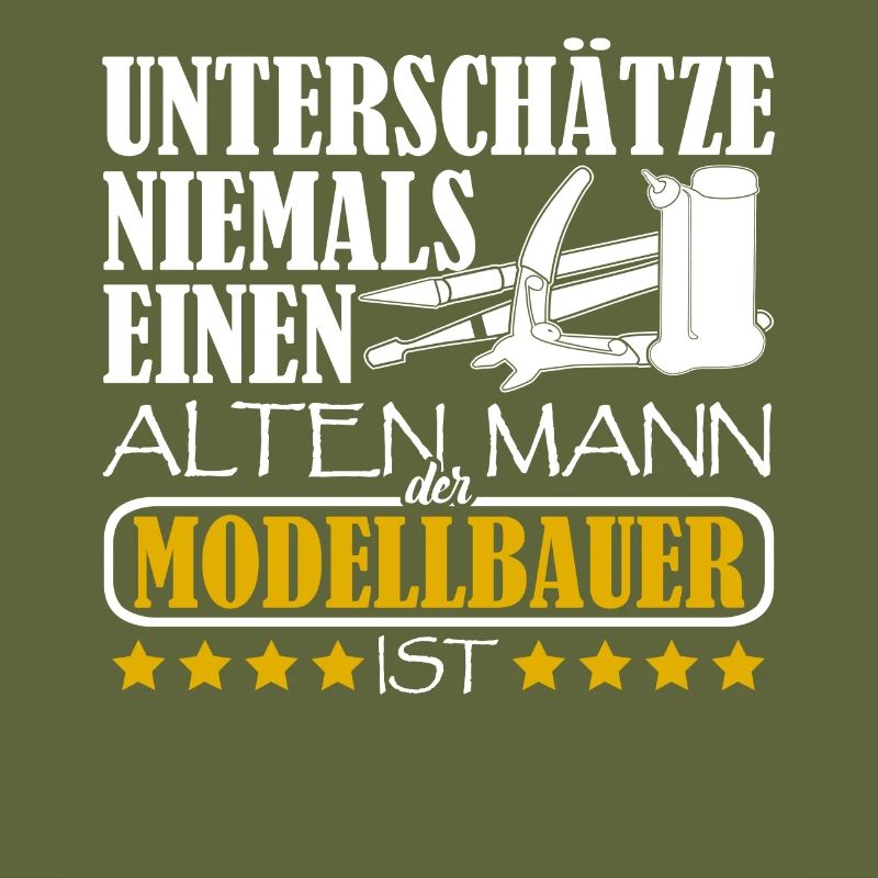 Modellbau Alter Mann Modellbauer