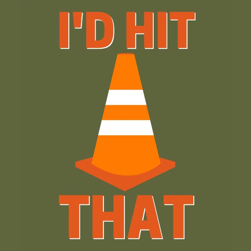 J’avais frappé ce drôle de pilote de cône orange autocross