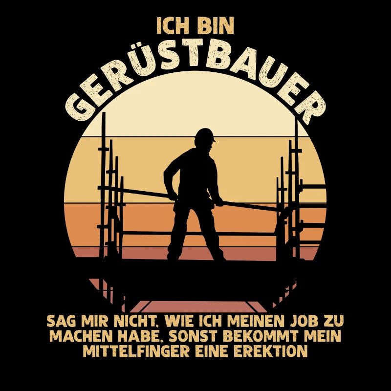 Gerüstbau Bauarbeiter Gerüst Gerüstbauer