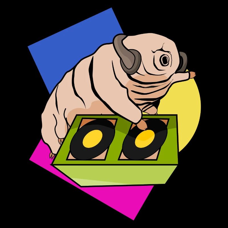 Tardigrade Party DJ Techno Wasserbär