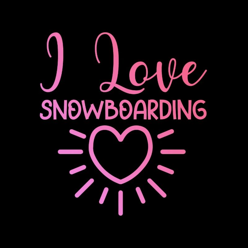 Ich liebe Snowboarding