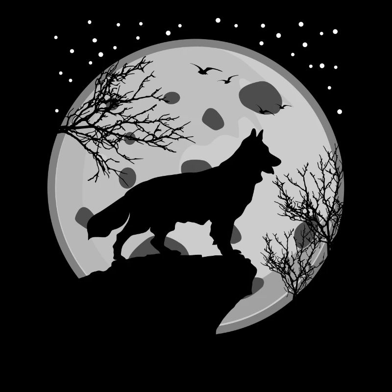 White Shepherd Moon Shepherd Dogs