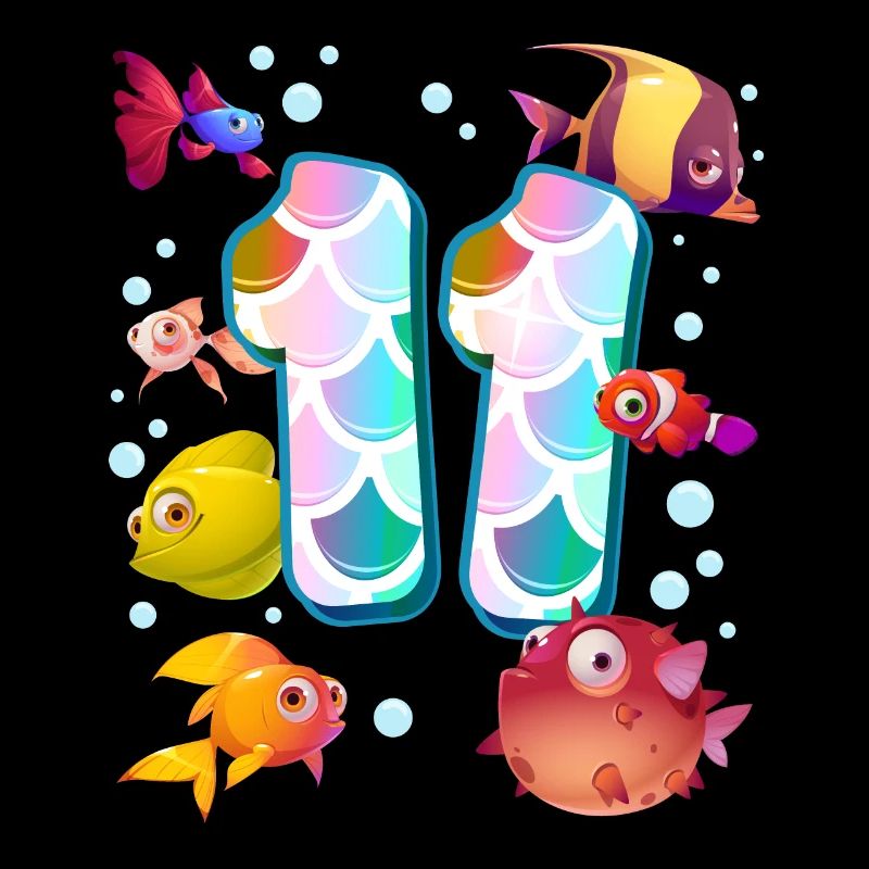 11. Geburtstag | Regenbogenfisch Geburtstag |