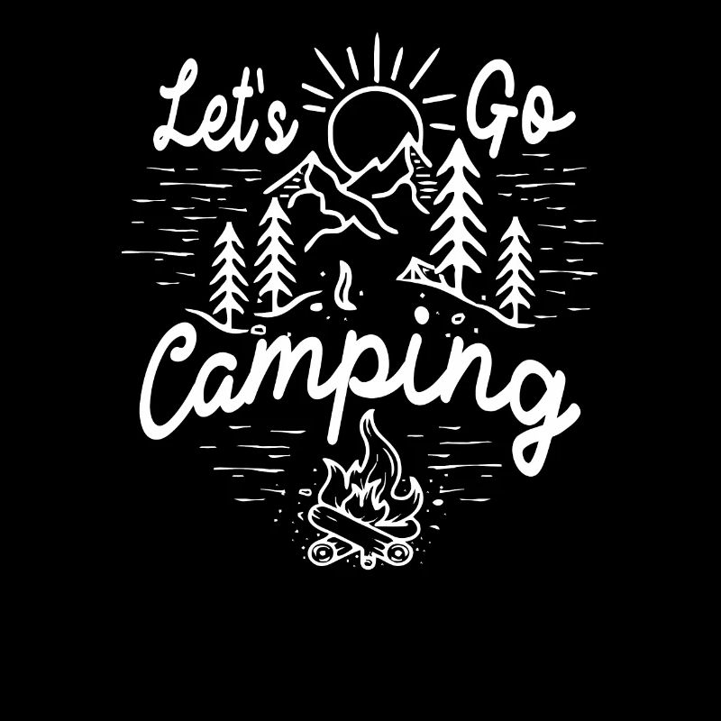 Let's Go Camping Outdoor Camper Adventure