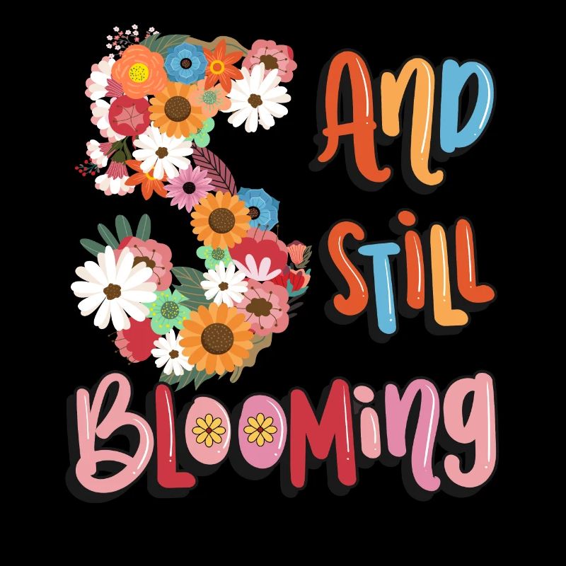 5 Und Immer Noch Blühende Mädchen Blumige 5.