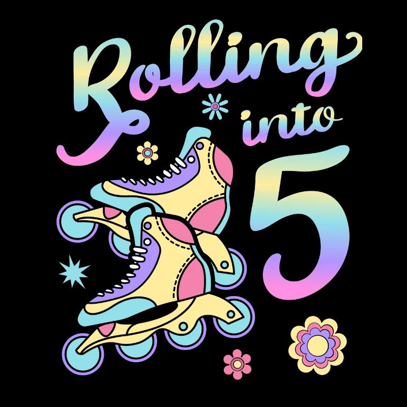 Rolling Into 5 Roller Skaters Skates 5th Year