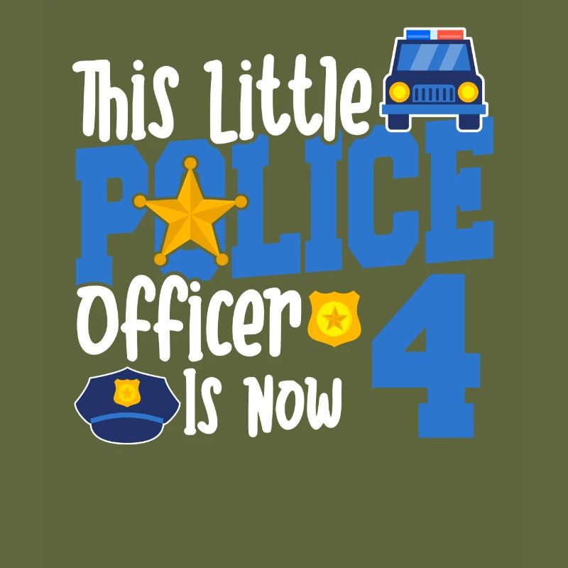 This little cop is now 4 years old, 4