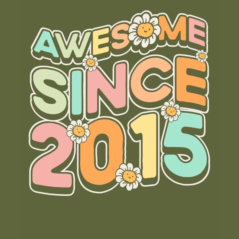 Fantastic Since 2015 Flower Theme