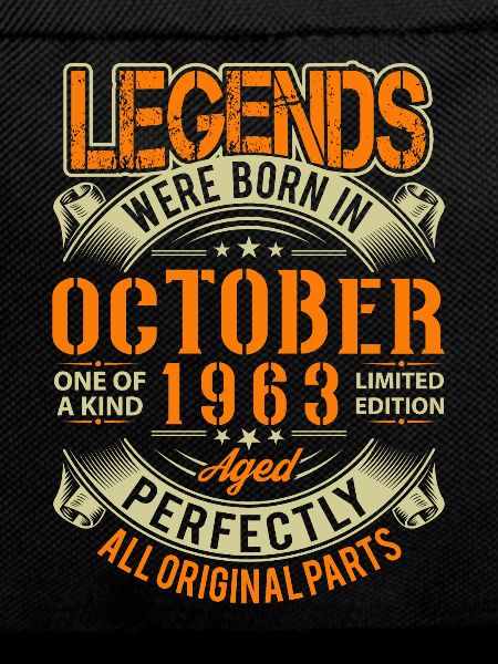1963 October Birthday Legend