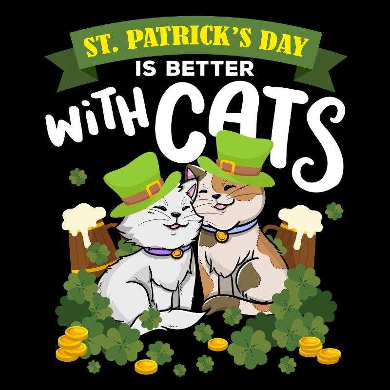 St. Patrick's Day Ist Besser Mit Katzen St. Paddy