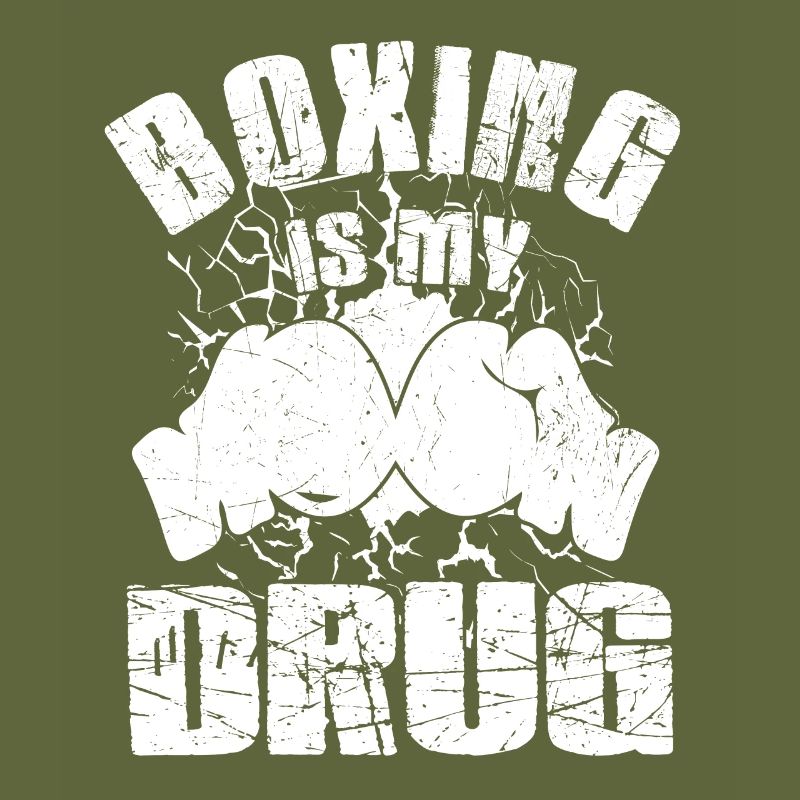 La boxe est ma drogue Gants de boxe drôle Boxeur
