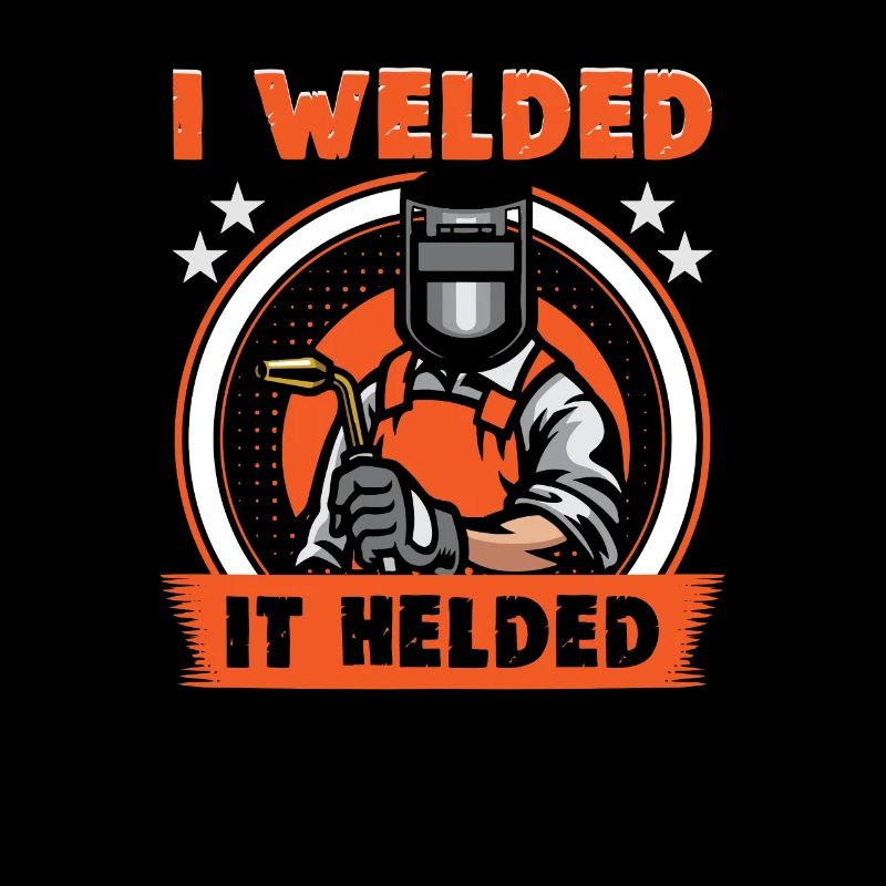 Welder slogan design for metal workers