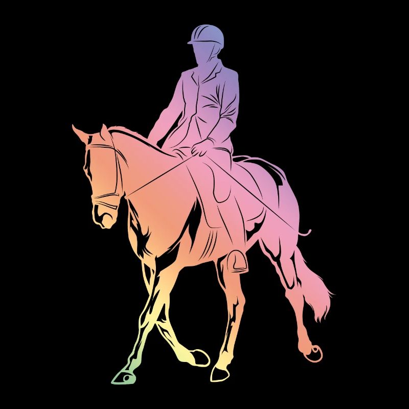 Pferdereiten Silhouette