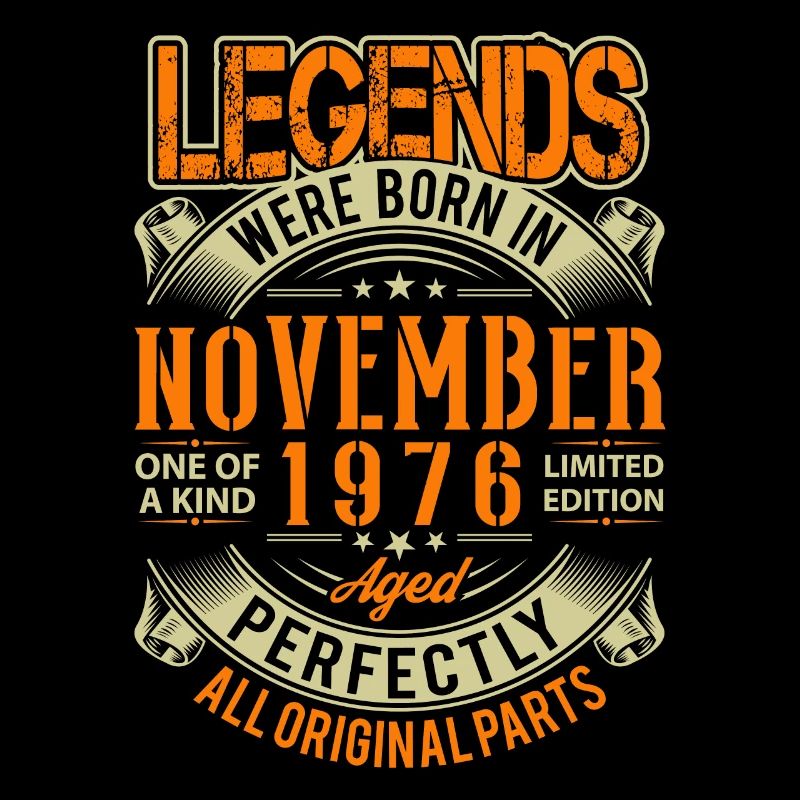 1976 November Birthday Legend
