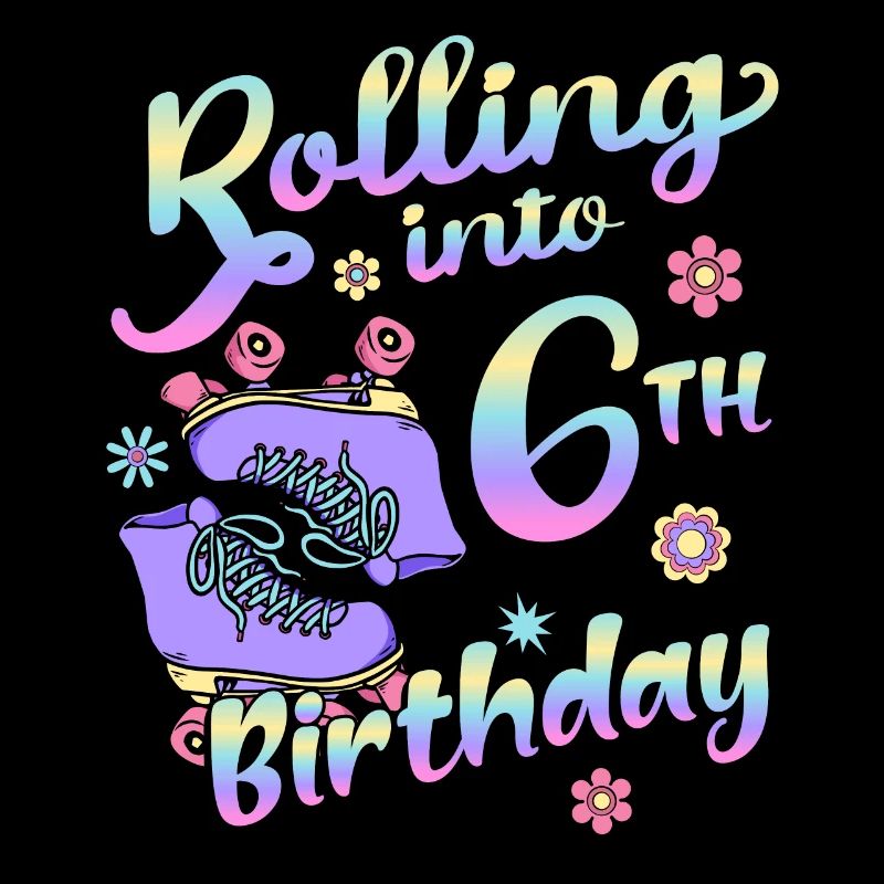 Rolling Into 6th Birthday Quad Skater