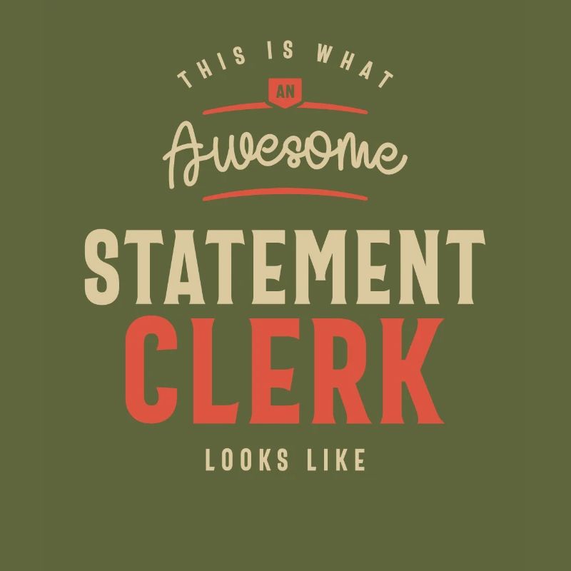 Drôle génial Commis de déclaration Profession d’emploi