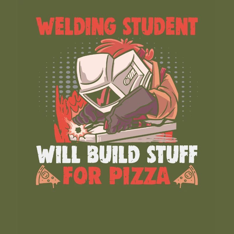 Welder slogan design for metal workers