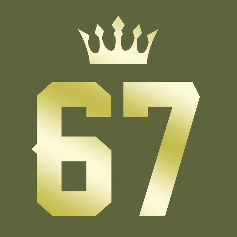 67 Number crown