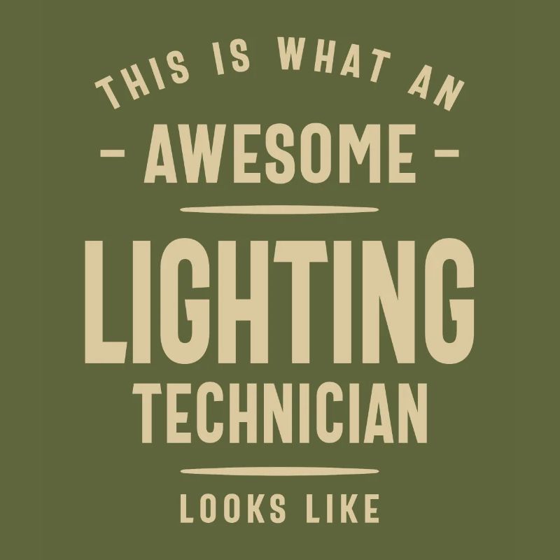 Super travail de technicien d’éclairage