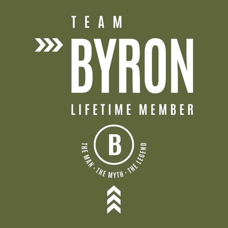 Team Byron Lifetime Member Personalized Name