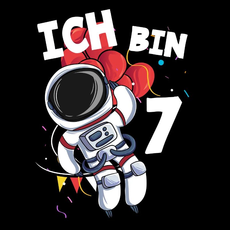 Ich bin 7 Jahre Astronaut 7. Geburtstag