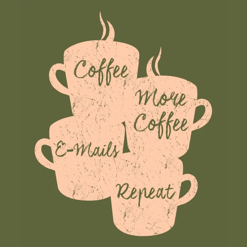 Coffee and E-mails Office