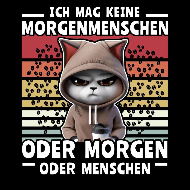Katze Kaffee Morgenmenschen