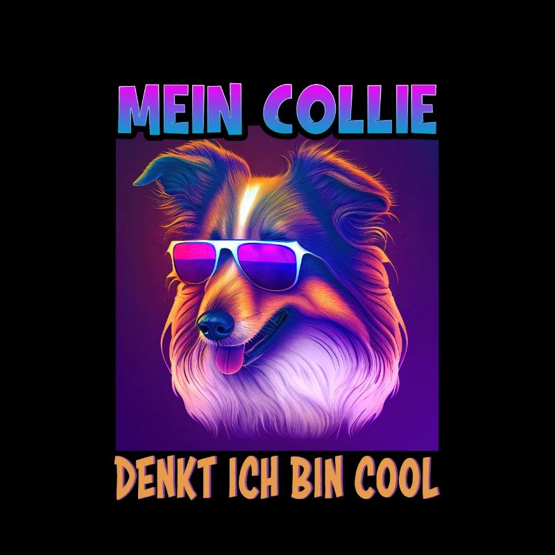 Hunde Spruch Collie Design