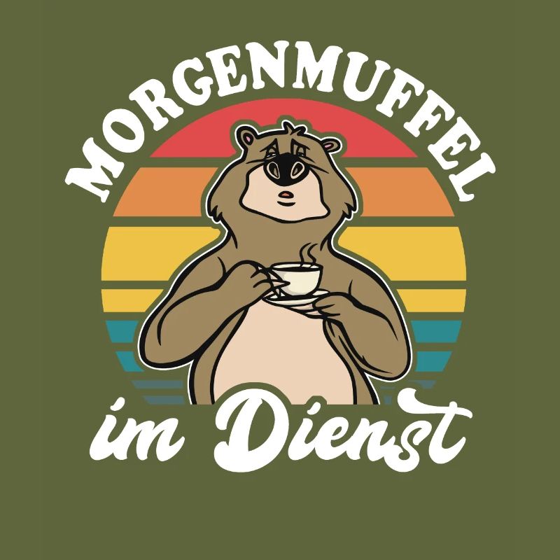 Bär Kaffee Bärchen Morgenmuffel