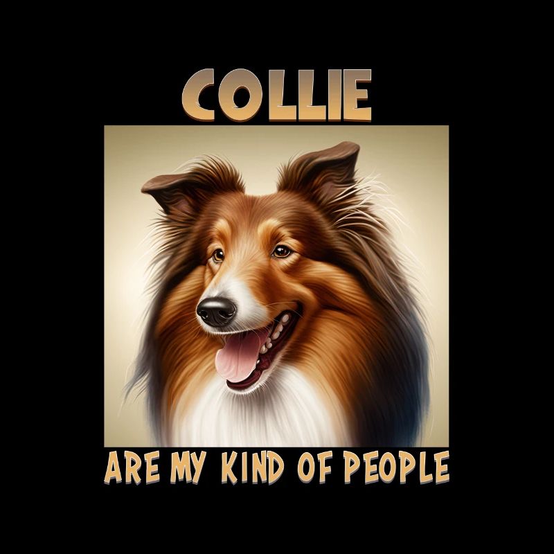 Collie Hunde Spruch Collie Design