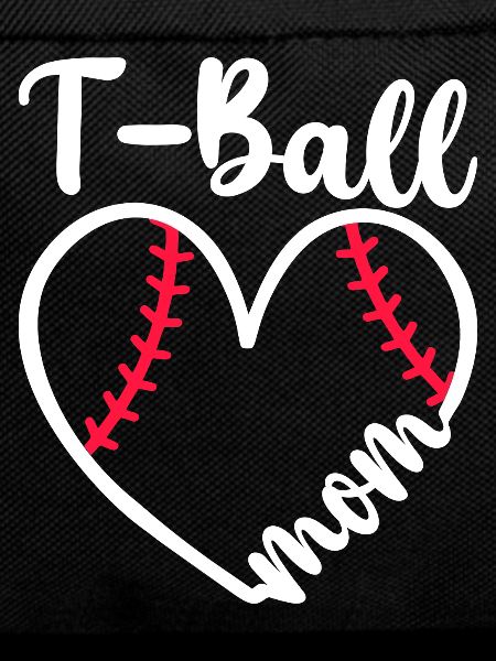 Mom T-Ball player baseball fan