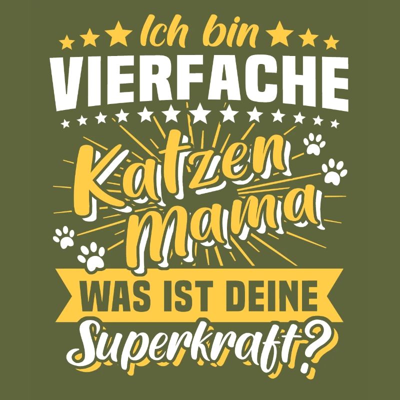 Vierfache Katzenmama Katze Mama